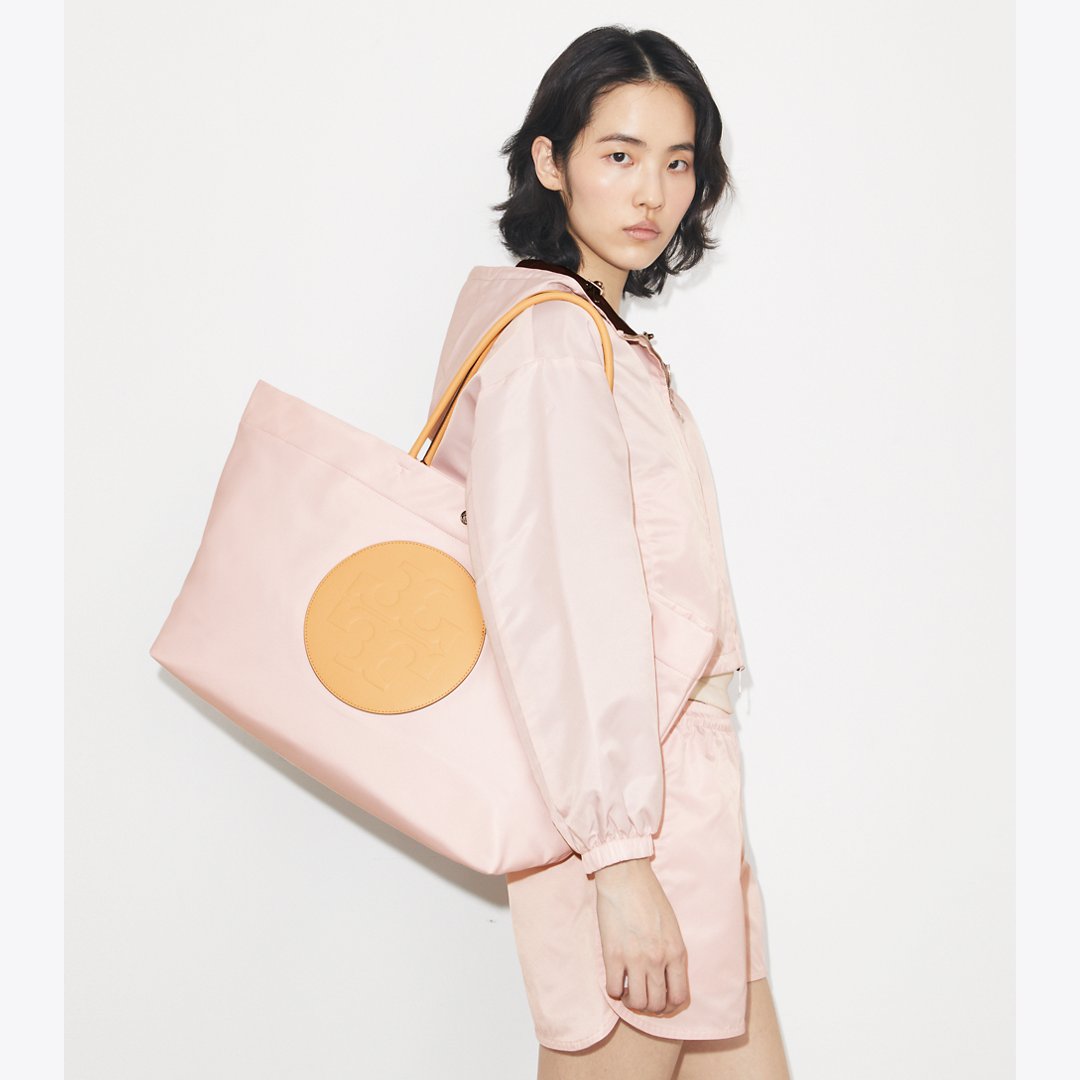 Tory Burch Ella Twist Reversible Tote ROSE MIST