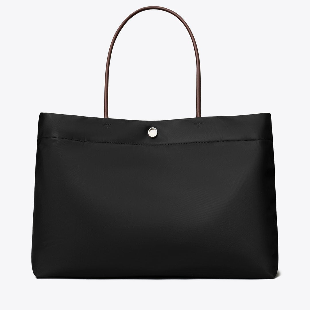 Tory Burch Ella Twist Reversible Tote Black