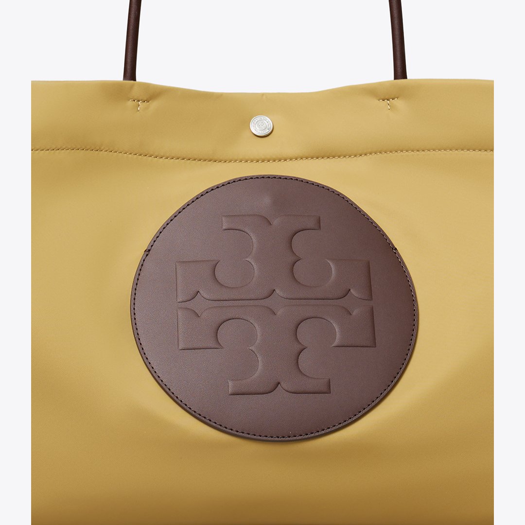 Tory Burch Ella Twist Reversible Tote Wheat