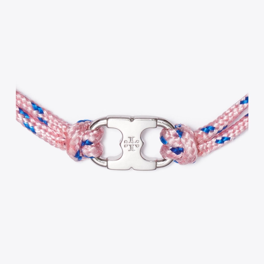 Tory Burch Embrace Ambition Bracelet Tory Silver / Pink