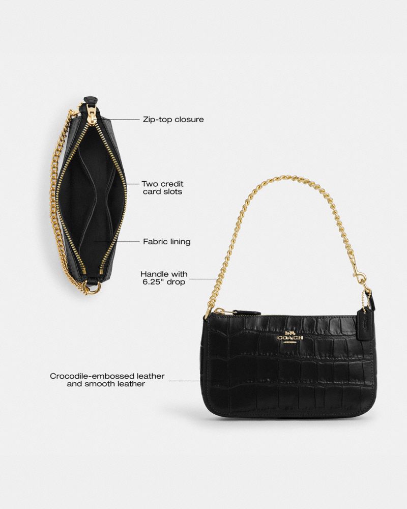 Coach Nolita 19 Silver Black