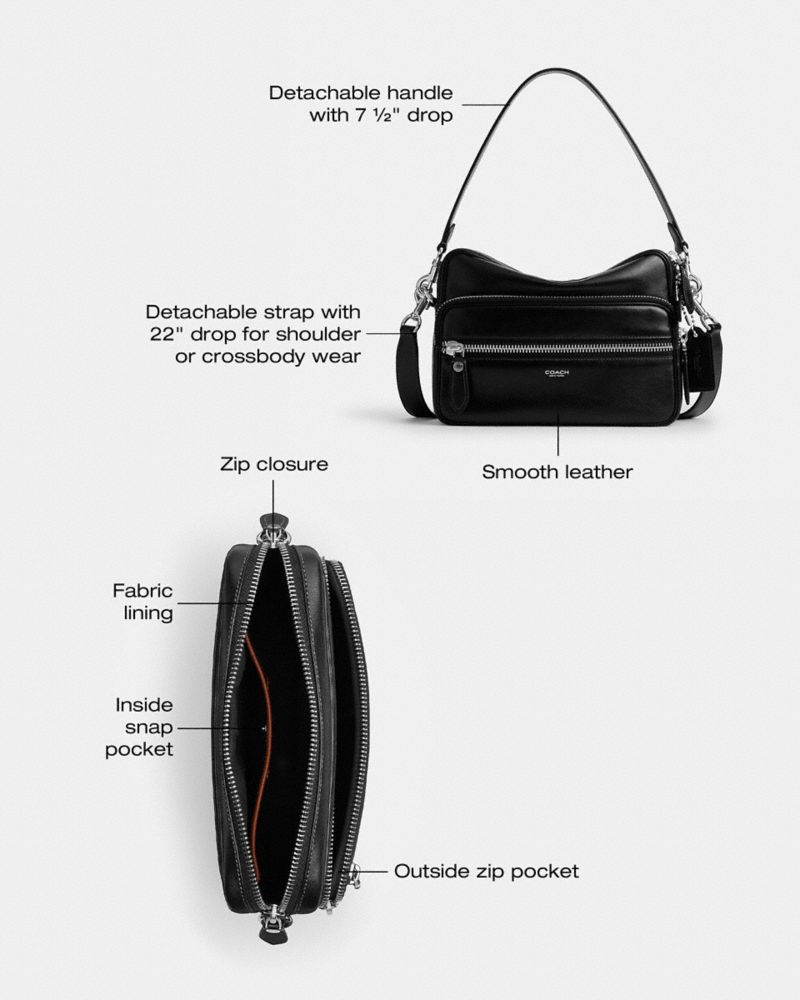 Coach Dakota Crossbody Bag In Signature Canvas Black Signature