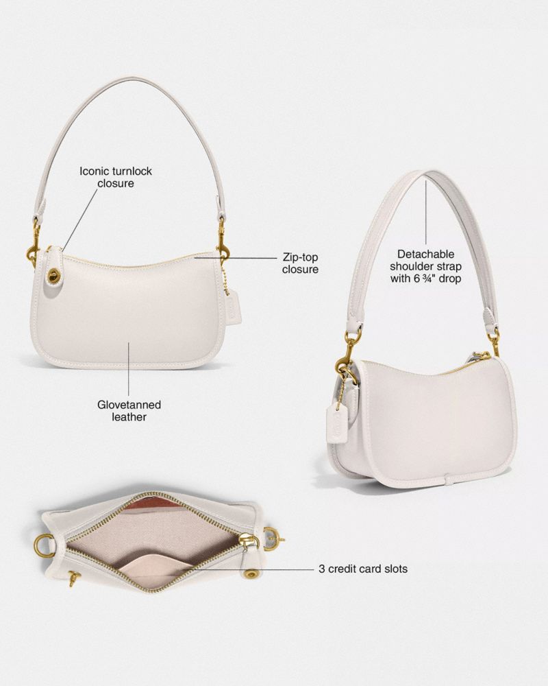 Coach Swinger Bag 20 Brass Chalk
