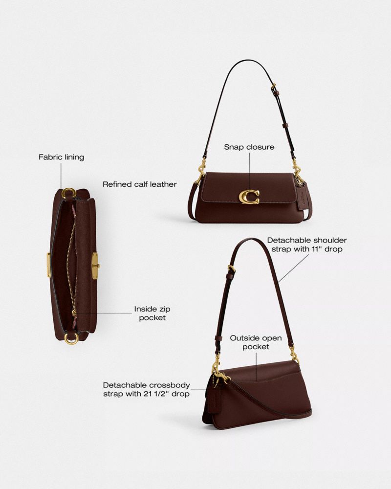 Coach Jet Shoulder Bag Brass Maple