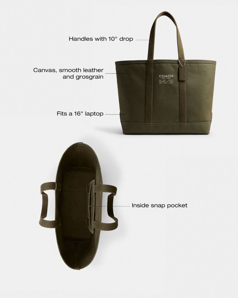 Coach Utility Tote Olive