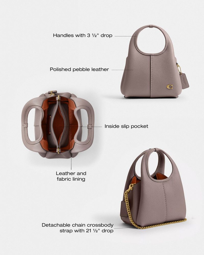 Coach Lana Shoulder Bag 19 Brass Ash