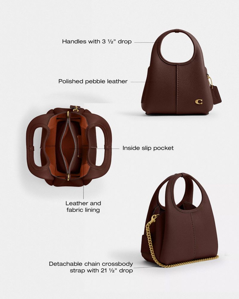 Coach Lana Shoulder Bag 19 Brass Maple