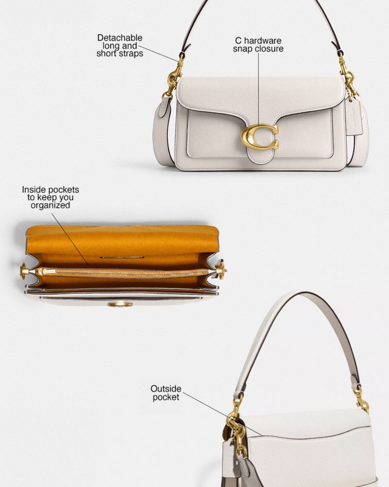 Coach Tabby Shoulder Bag 26 Brass Chalk