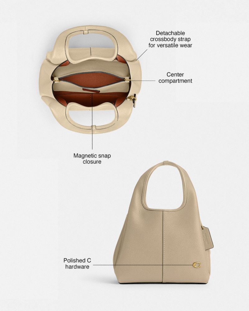 Coach Lana Shoulder Bag 23 Brass Ivory