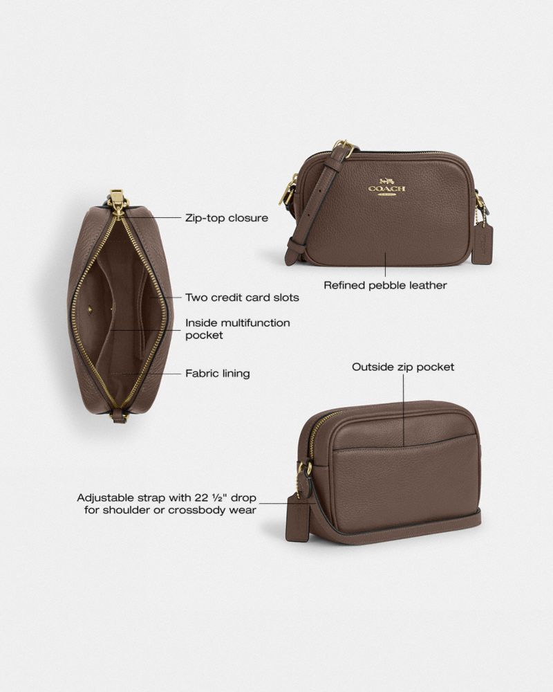 Coach Mini Jamie Camera Bag Gold Dark Stone