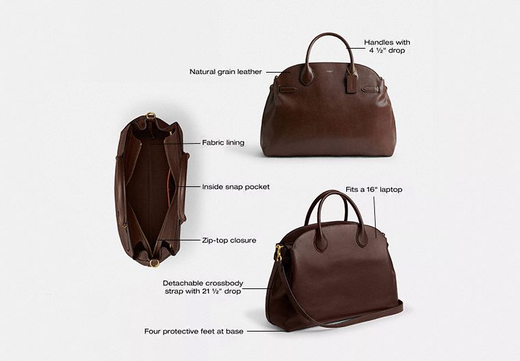 Coach Soft Empire Carryall Bag 48 Brass Maple