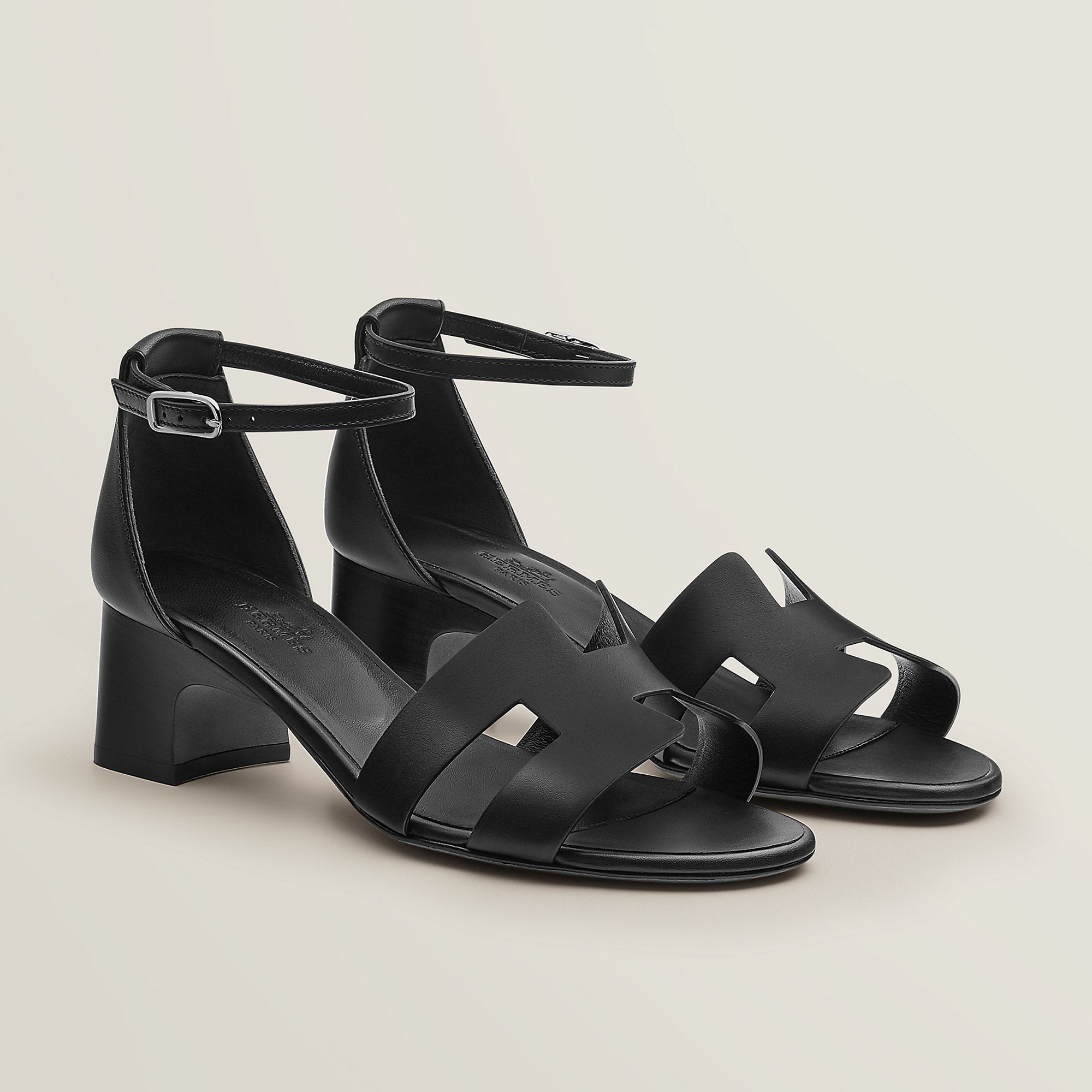 Hermes Encens 50 Sandal Noir