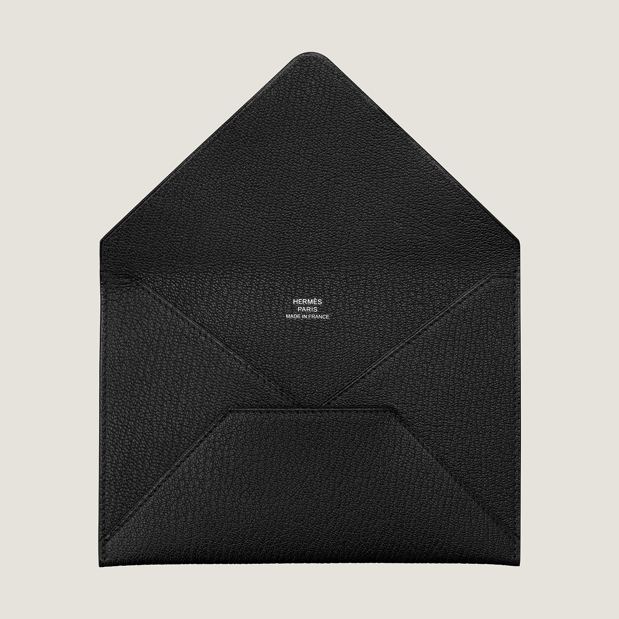Hermes Envelope Gm Pouch Noir
