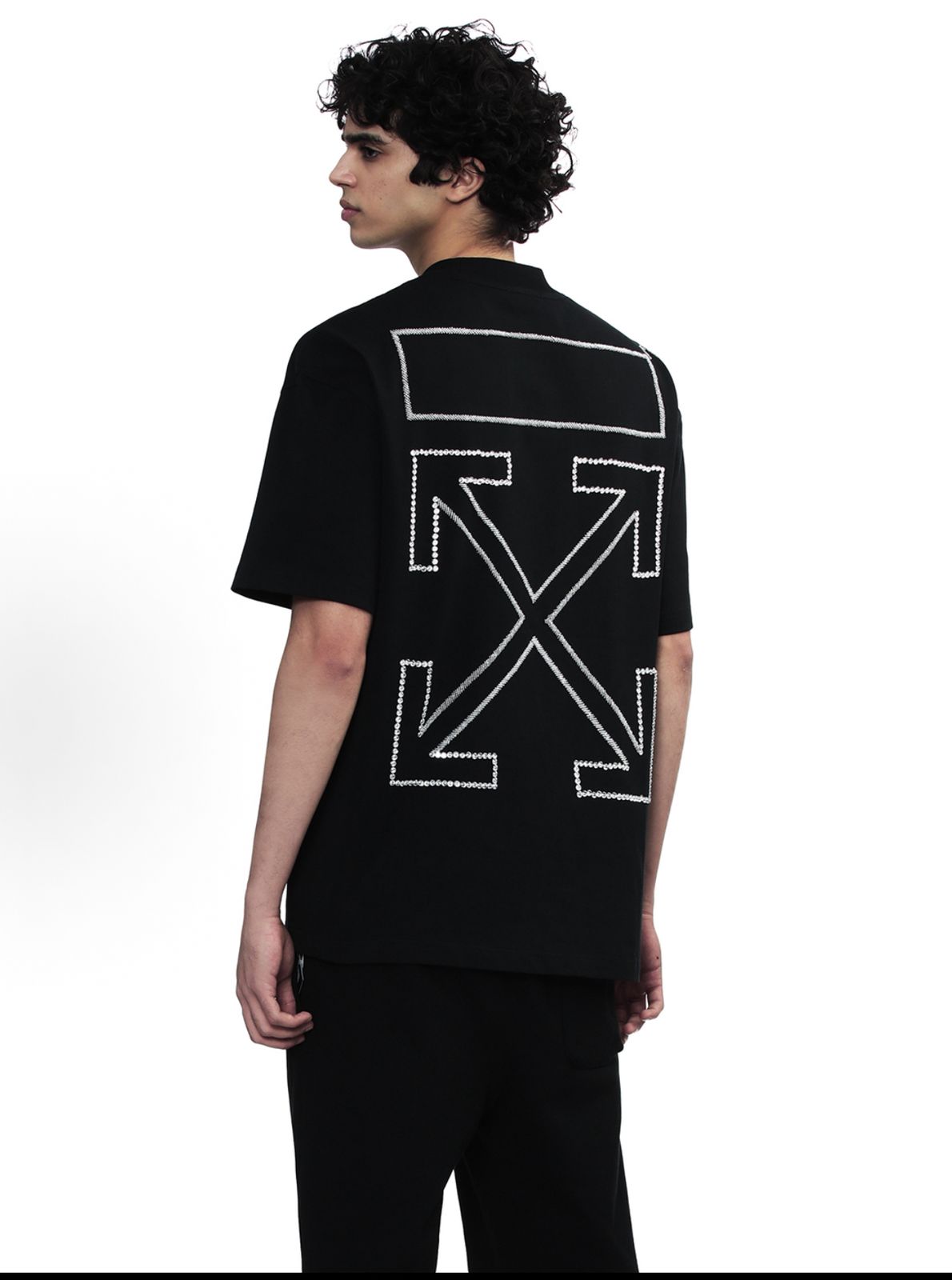 OFF-WHITE Embroidery Heavy Industry Embroidery Arrow Tee