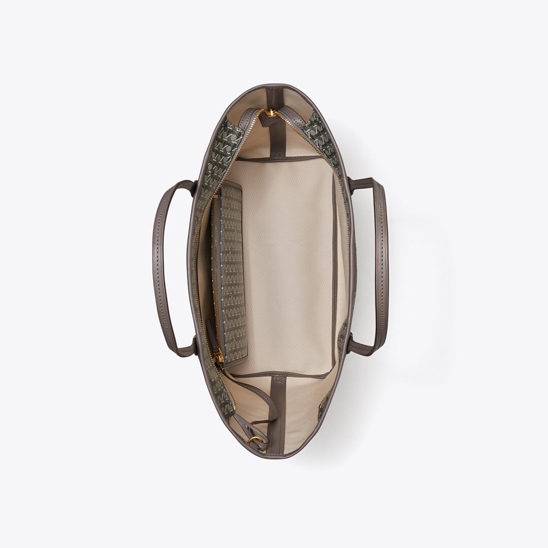 Tory Burch Ever-Ready Zip Tote Zinc