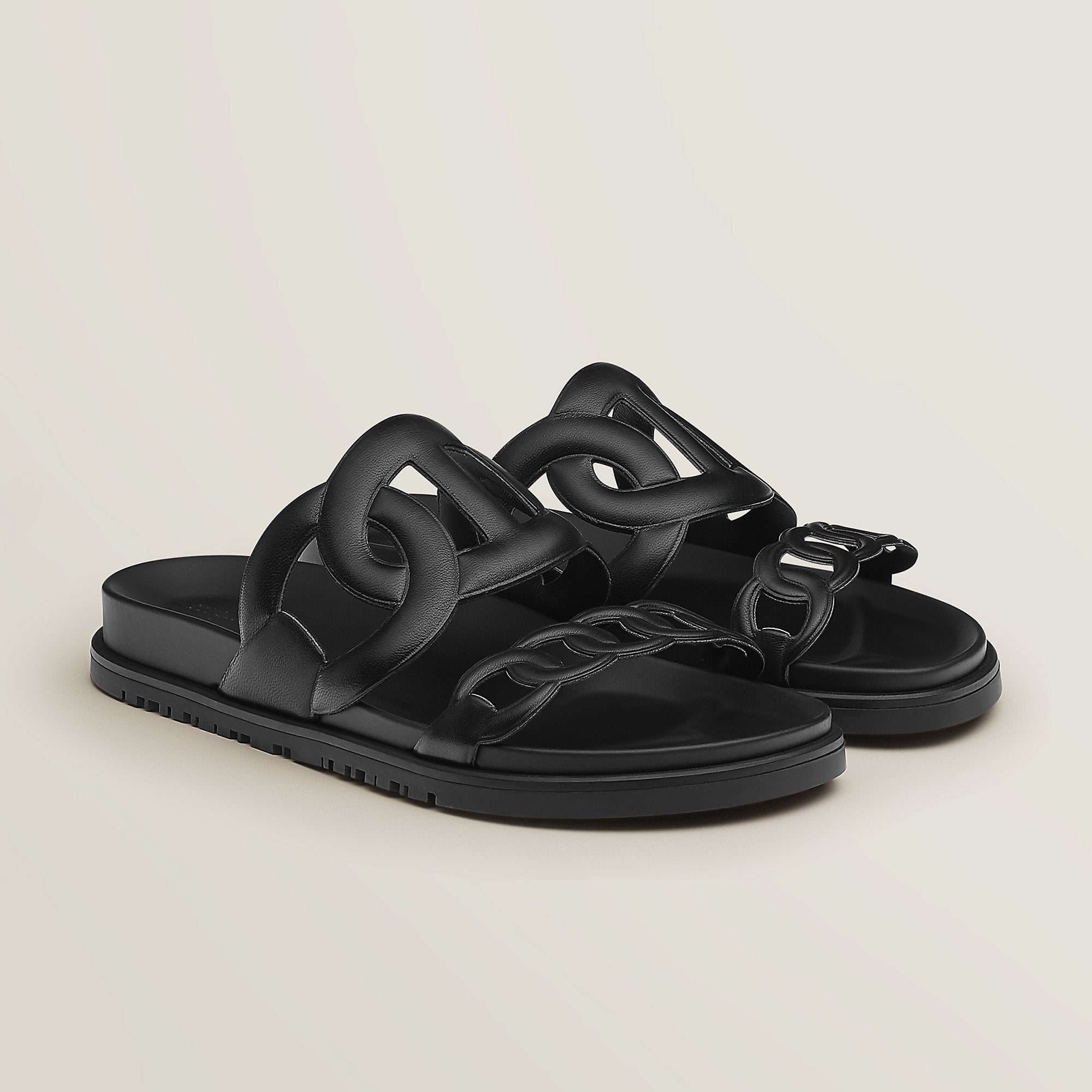 Hermes Extra Sandal Noir