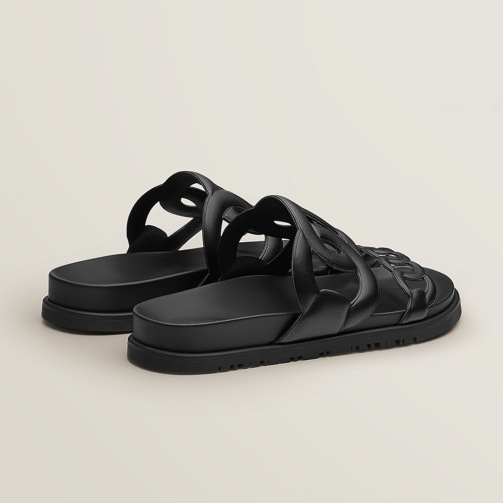 Hermes Extra Sandal Noir