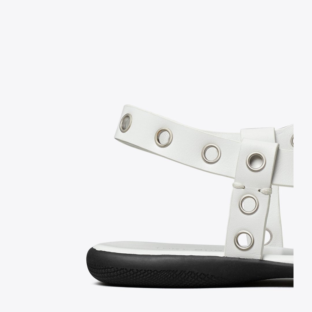 Tory Burch Eyelet Toe Ring Sandal CLOUD / SILVER