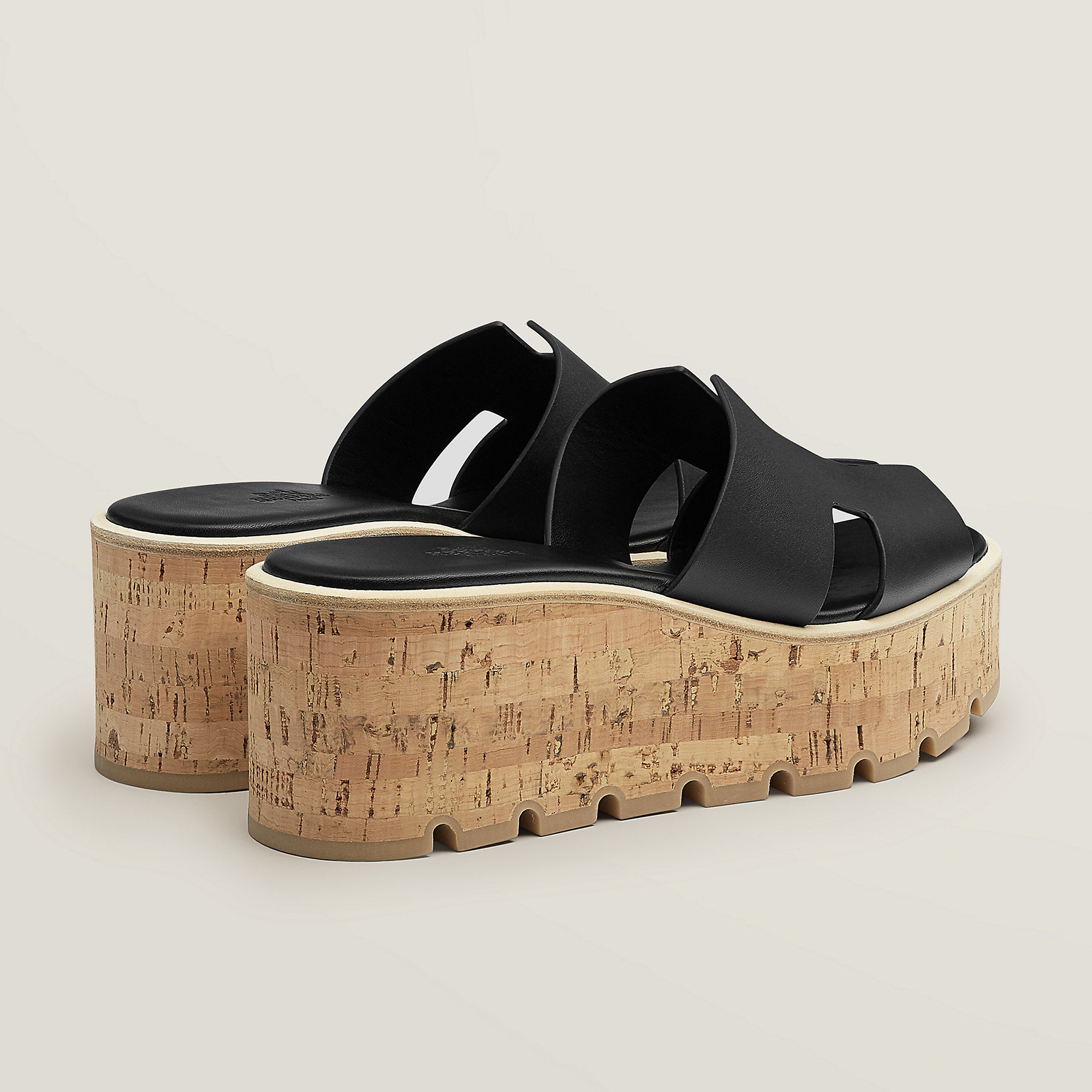 Hermes Eze 30 Sandal Noir