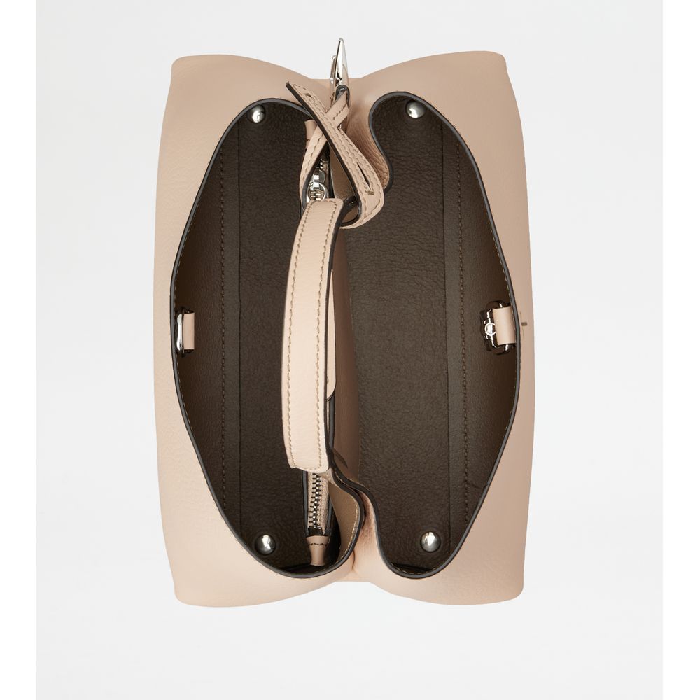 Tods Bag In Leather Micro Pink Brown