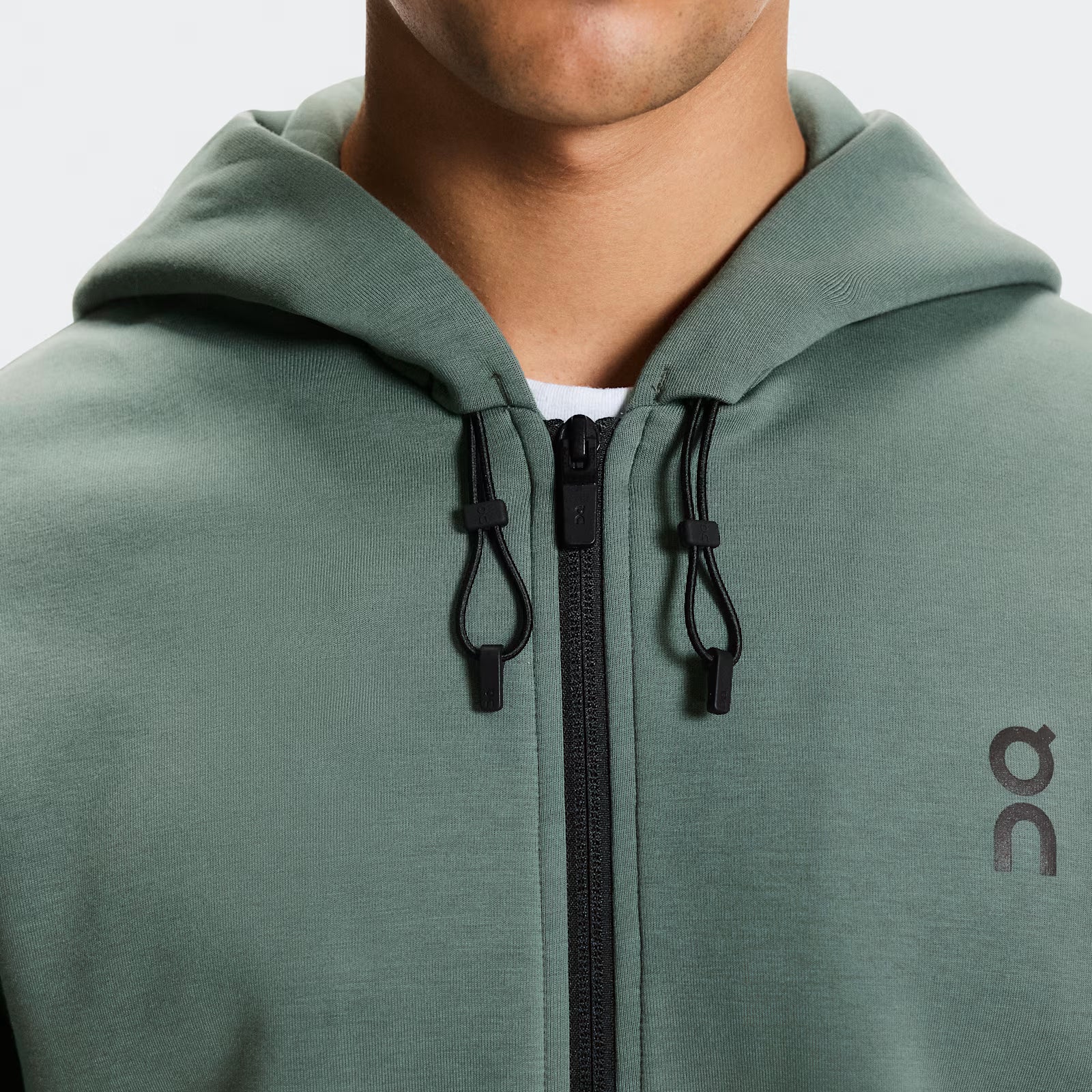 On Focus Tech Zip Hoodie Olive