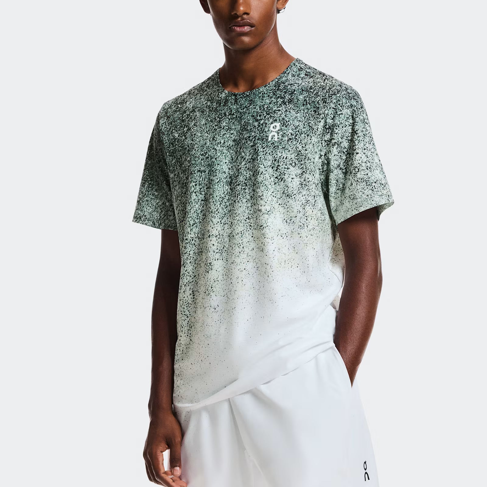 On 5" Court Shorts Fade Mineral | White