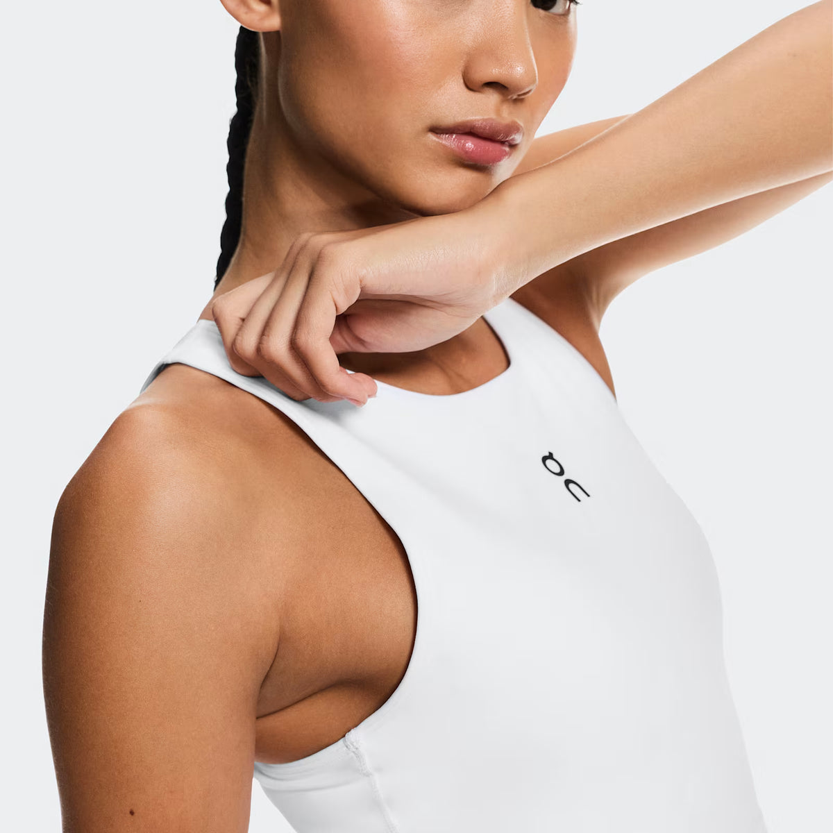 On Court Dress Split Edge White | Black (Women'S)