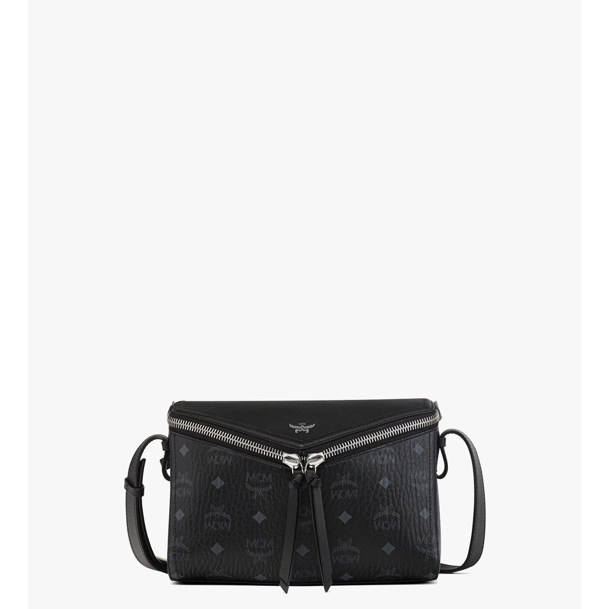 MCM Diamant 3d Shoulder Bag In Visetos Leather Mix