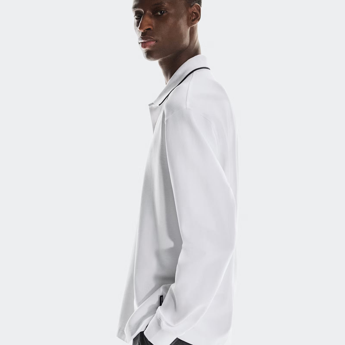 On Courtside Long-T Polo White