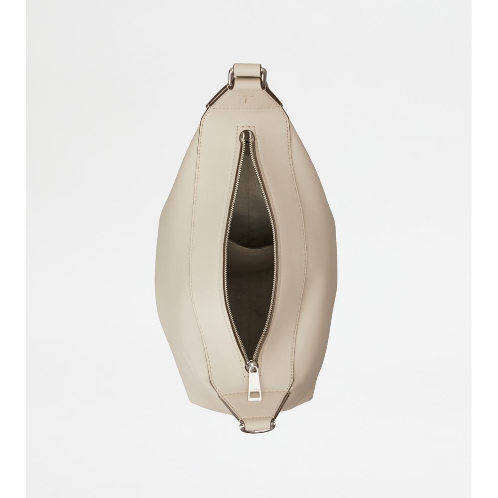 Tods Tods Meda Bag In Leather Small Off White