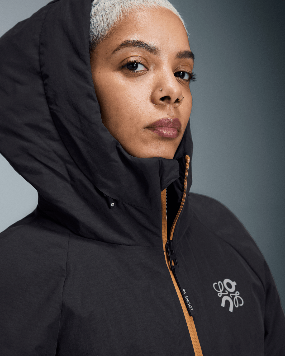 On Puffer Jacket Loewe Black (Women'S)
