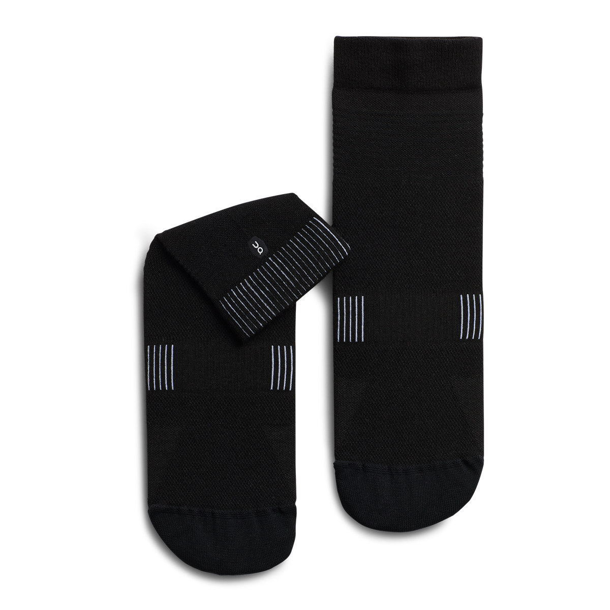 On Ultralight Mid Sock Black | White (Women'S)