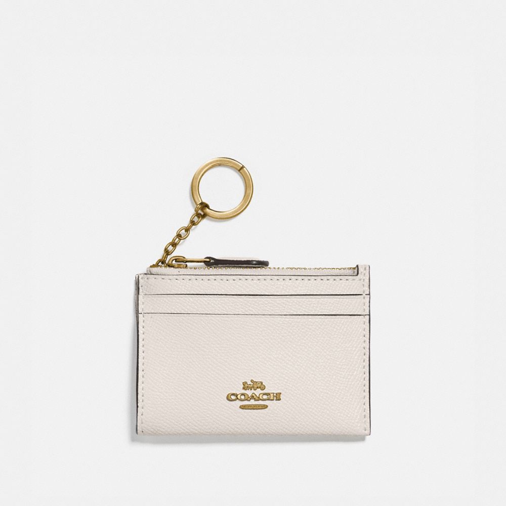 Coach Mini Skinny ID Case Gold/Chalk