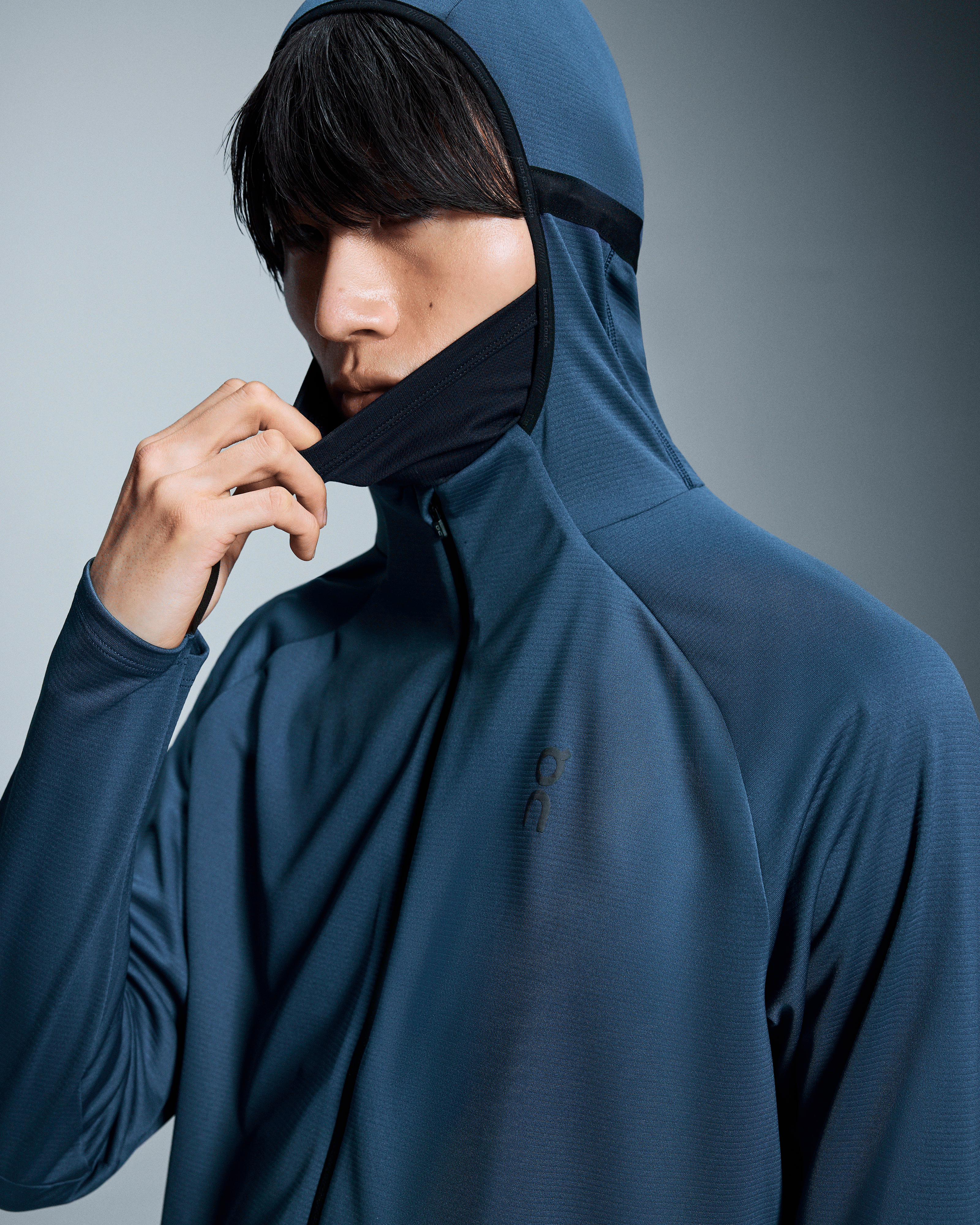 on climate zip hoodie Denim