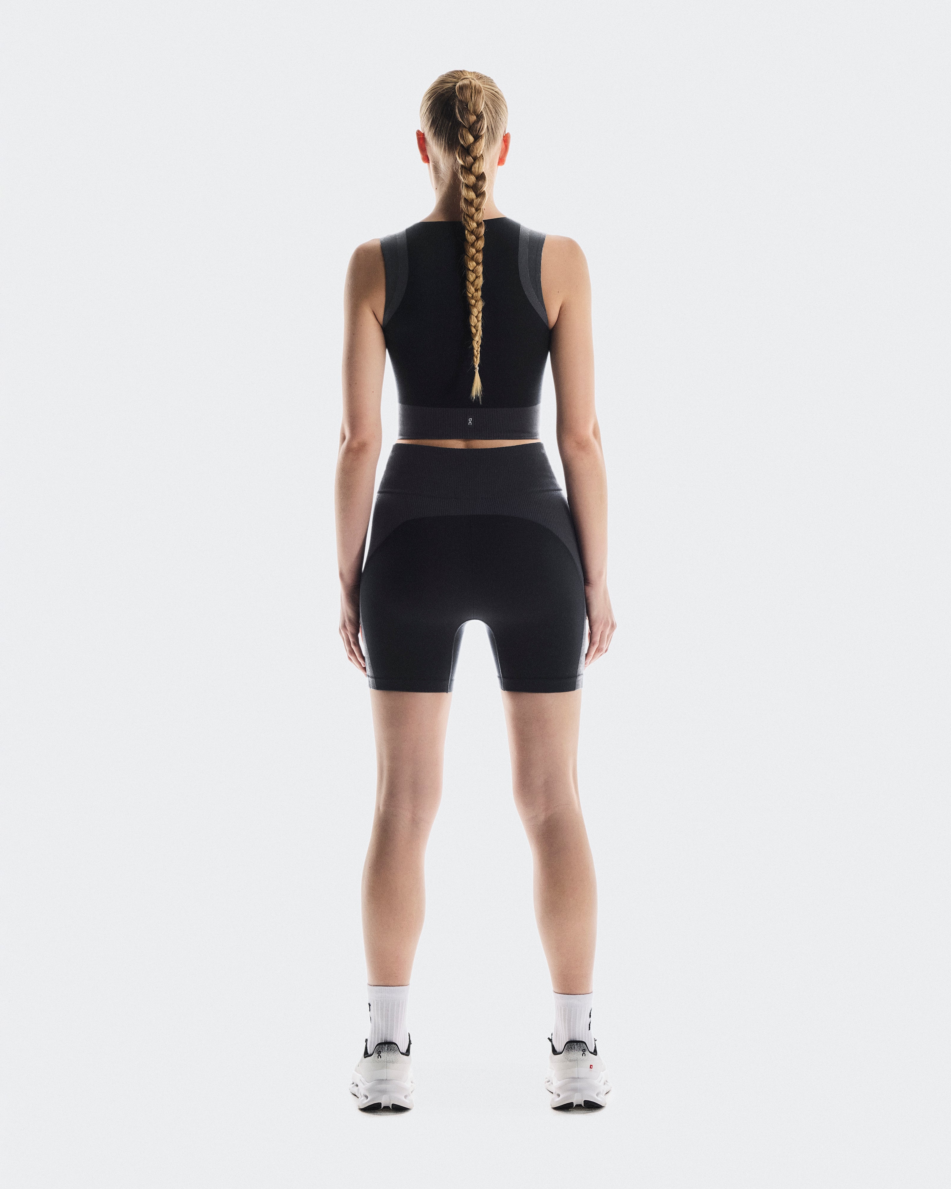 On Studio Knit Crop Black | Eclipse (Women'S)