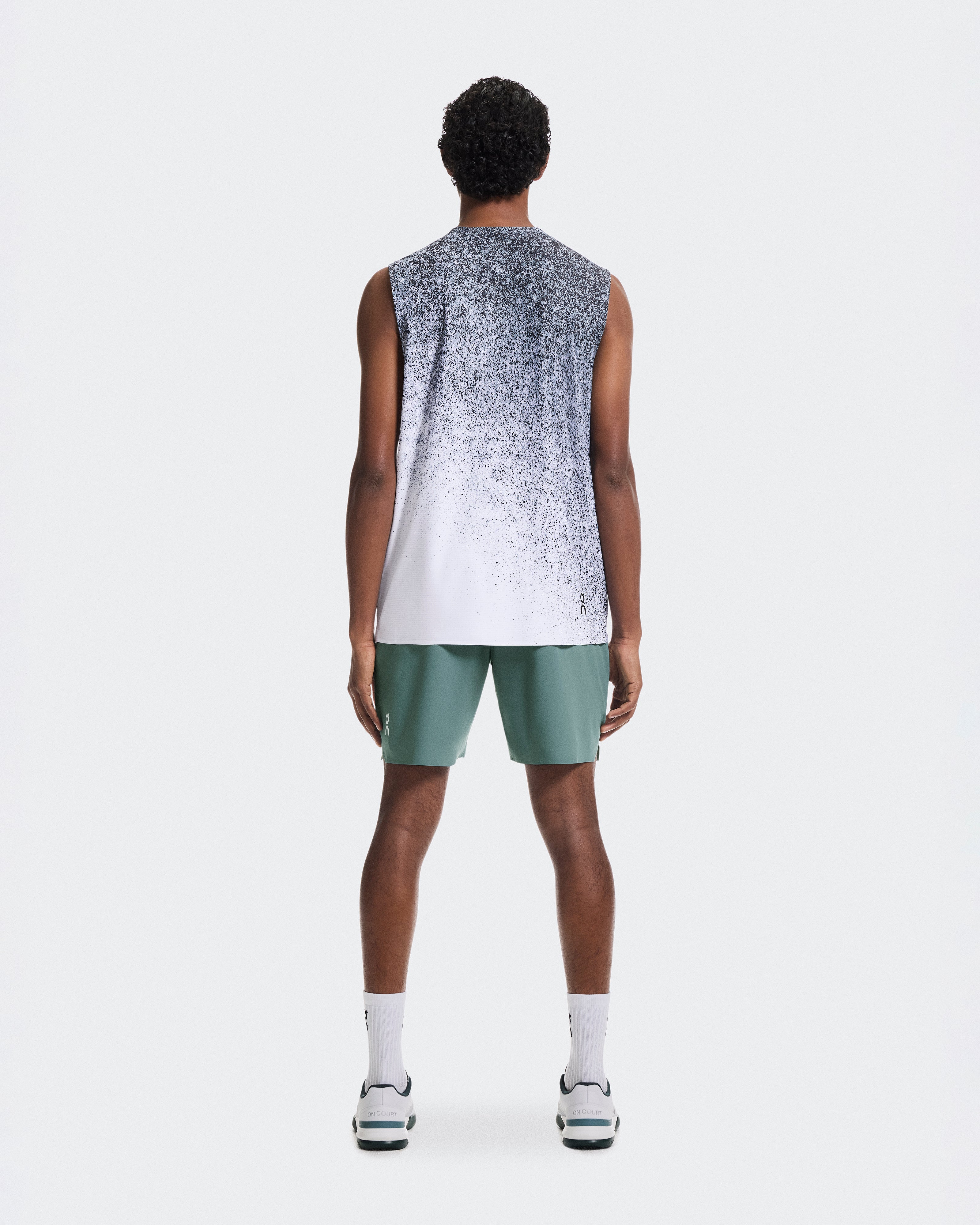 On Court Tank Fade Thistle | White