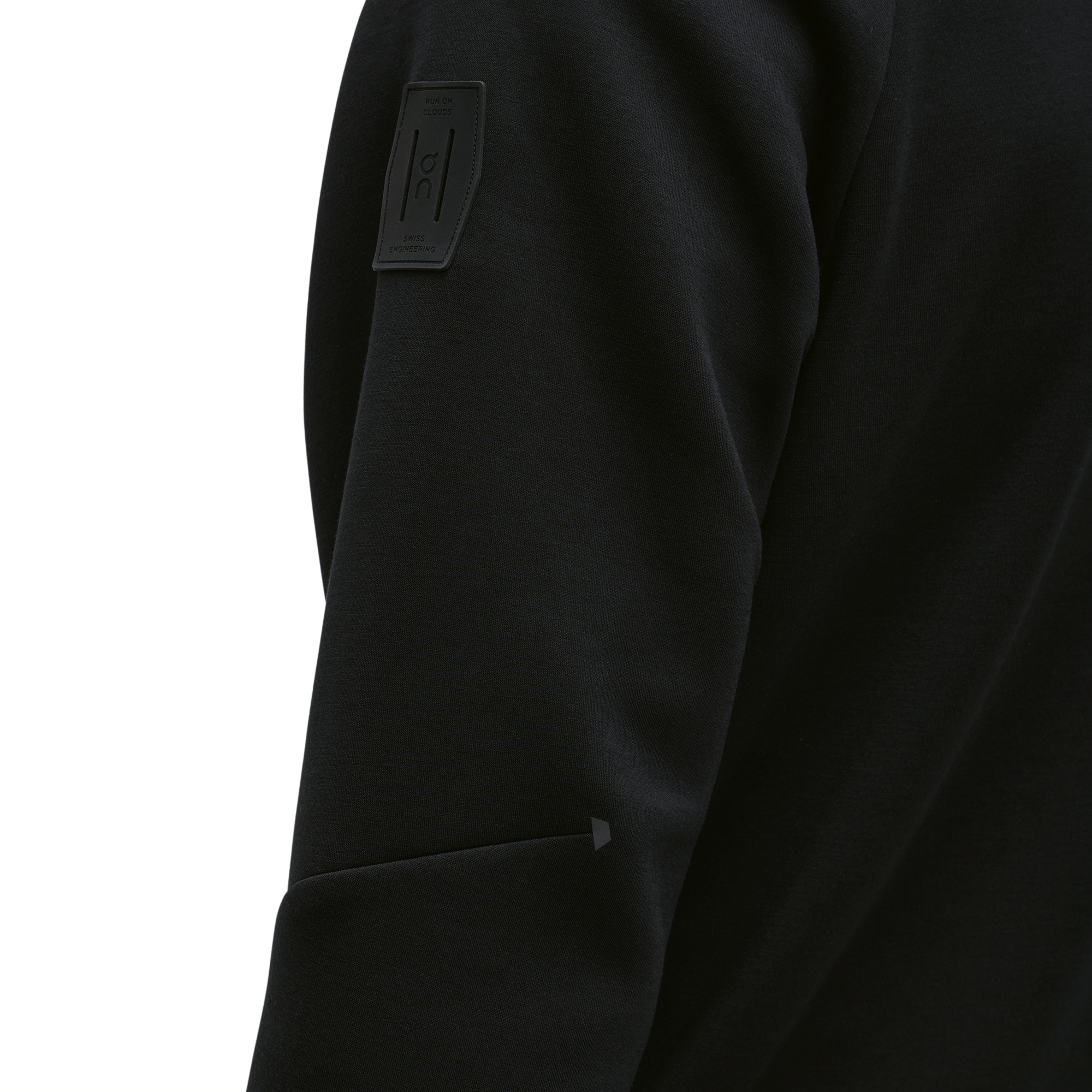 On Zipped Hoodie Black