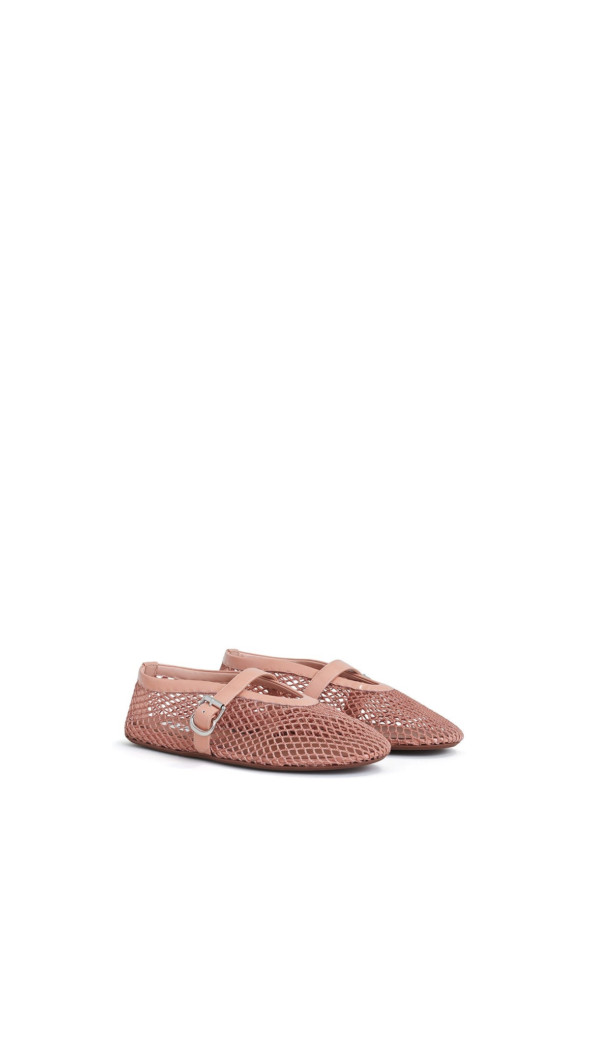 Alaïa Ballet Flats In Fishnet