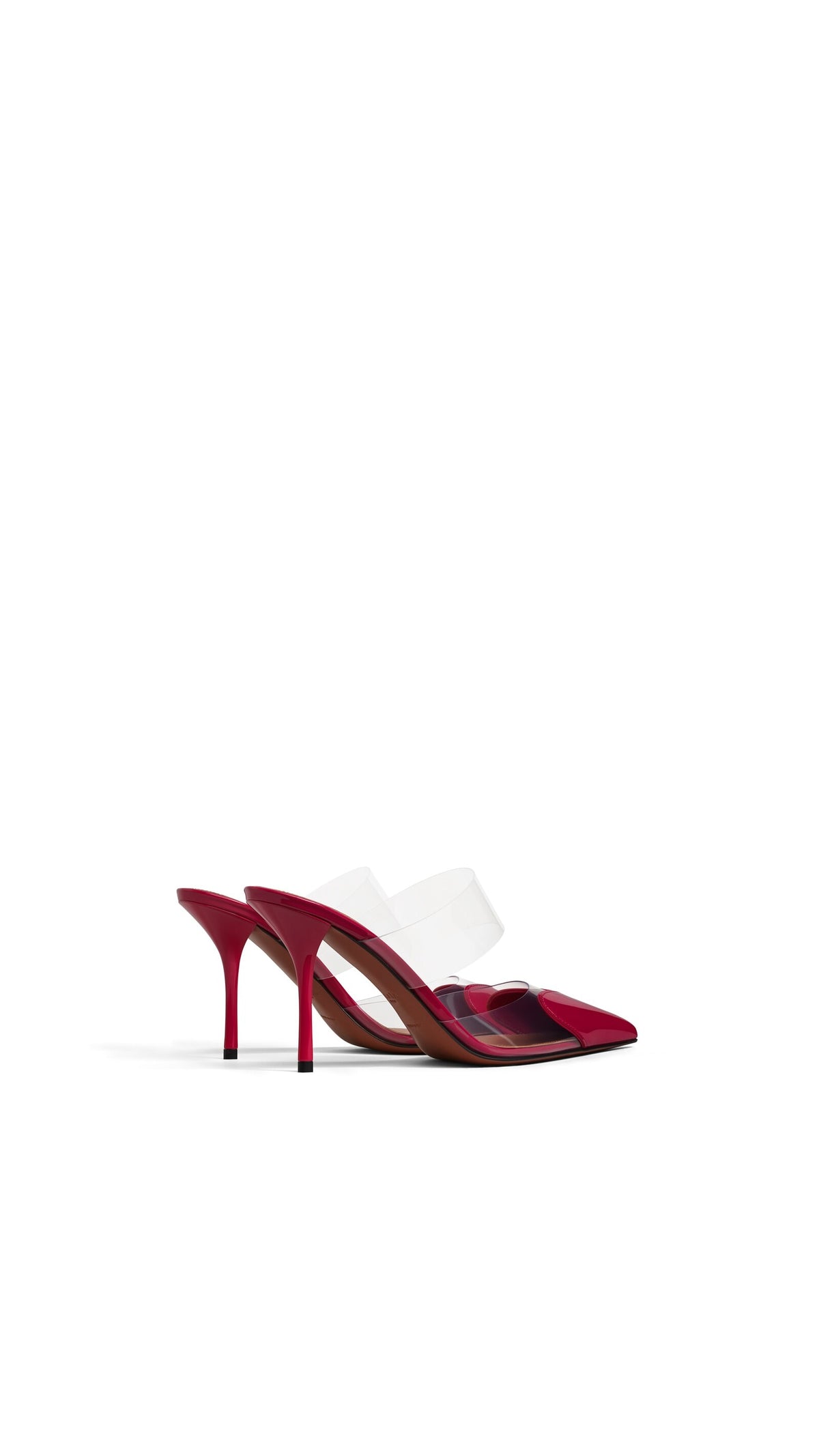 Alaïa Le Cœur Mules In Patent Leather