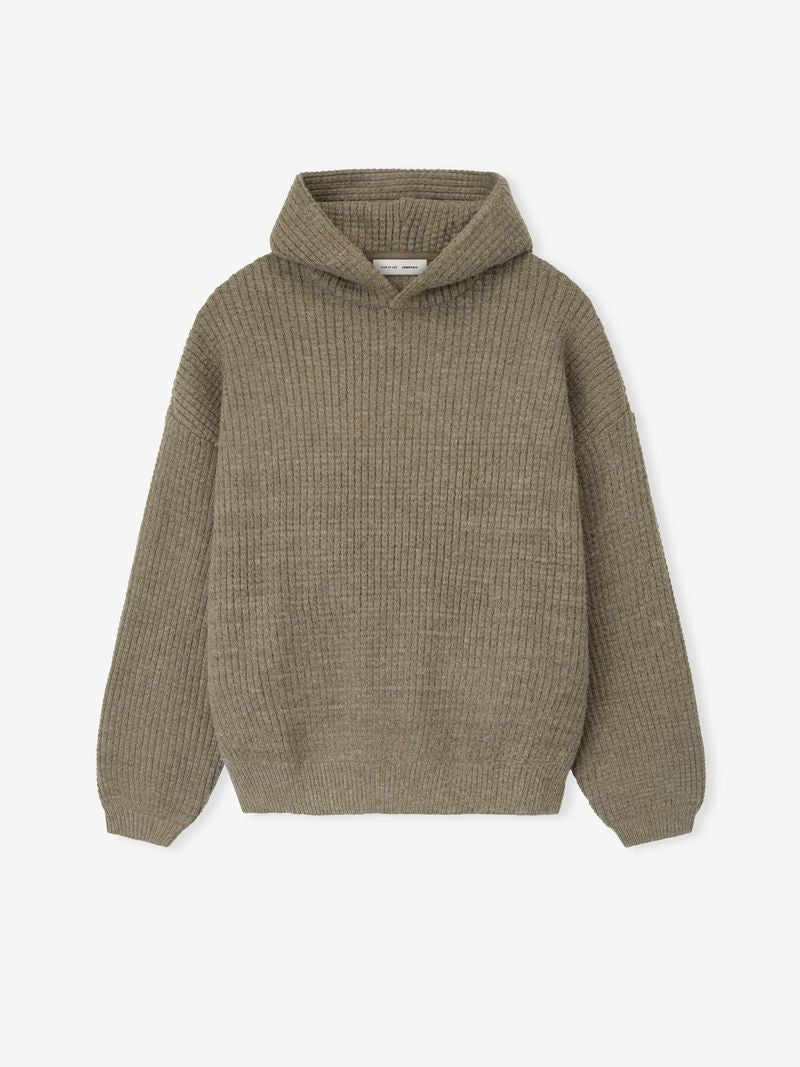 Essentials Heavy Waffle 90S Hoodie Homestead Heather