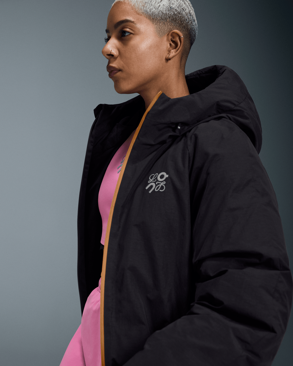 On Puffer Jacket Loewe Black (Women'S)