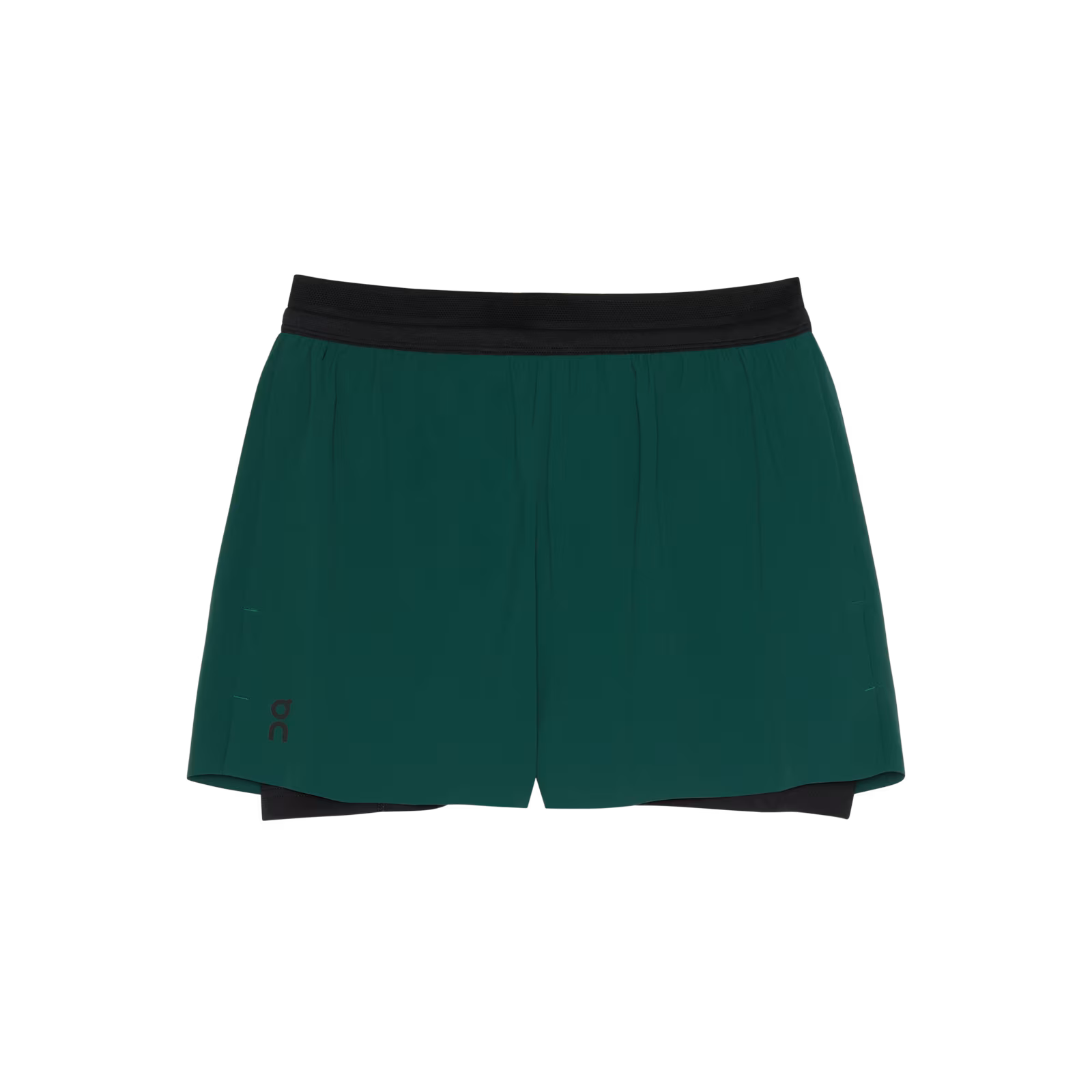 On 3" Performance 2/1 Shorts Spirulina | Black (Women'S)