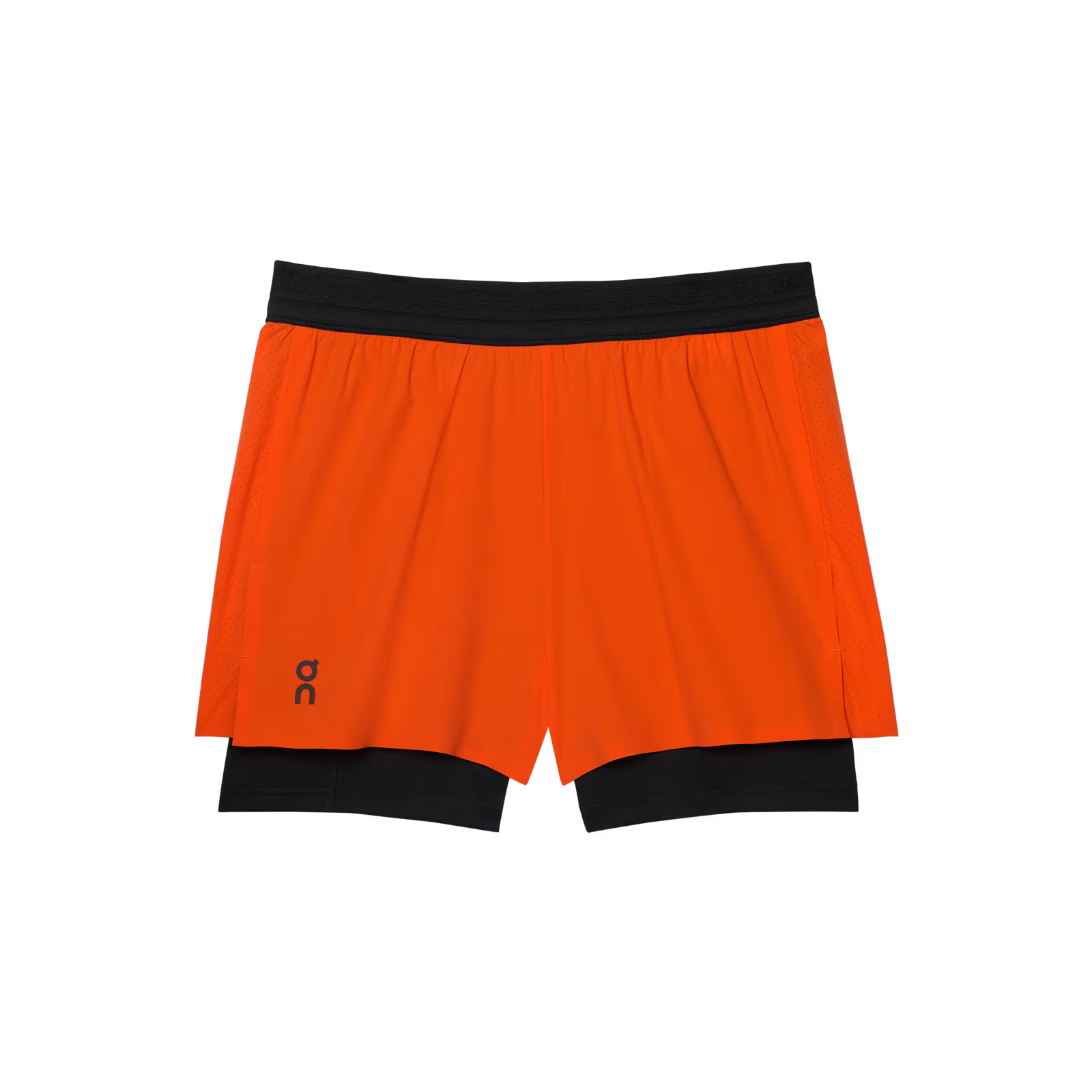 On 3" Performance 2/1 Shorts Flame | Black (Women'S)