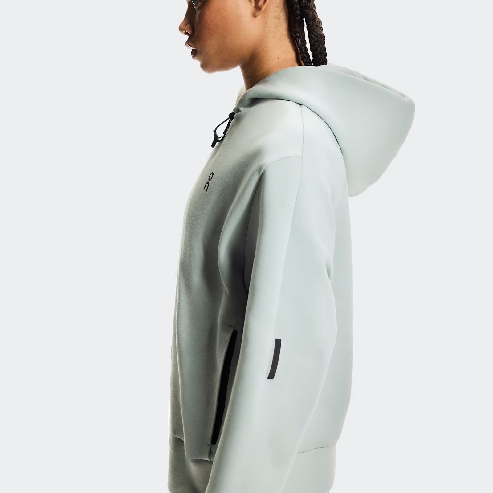 On Focus Tech Zip Hoodie Mineral (Women'S)