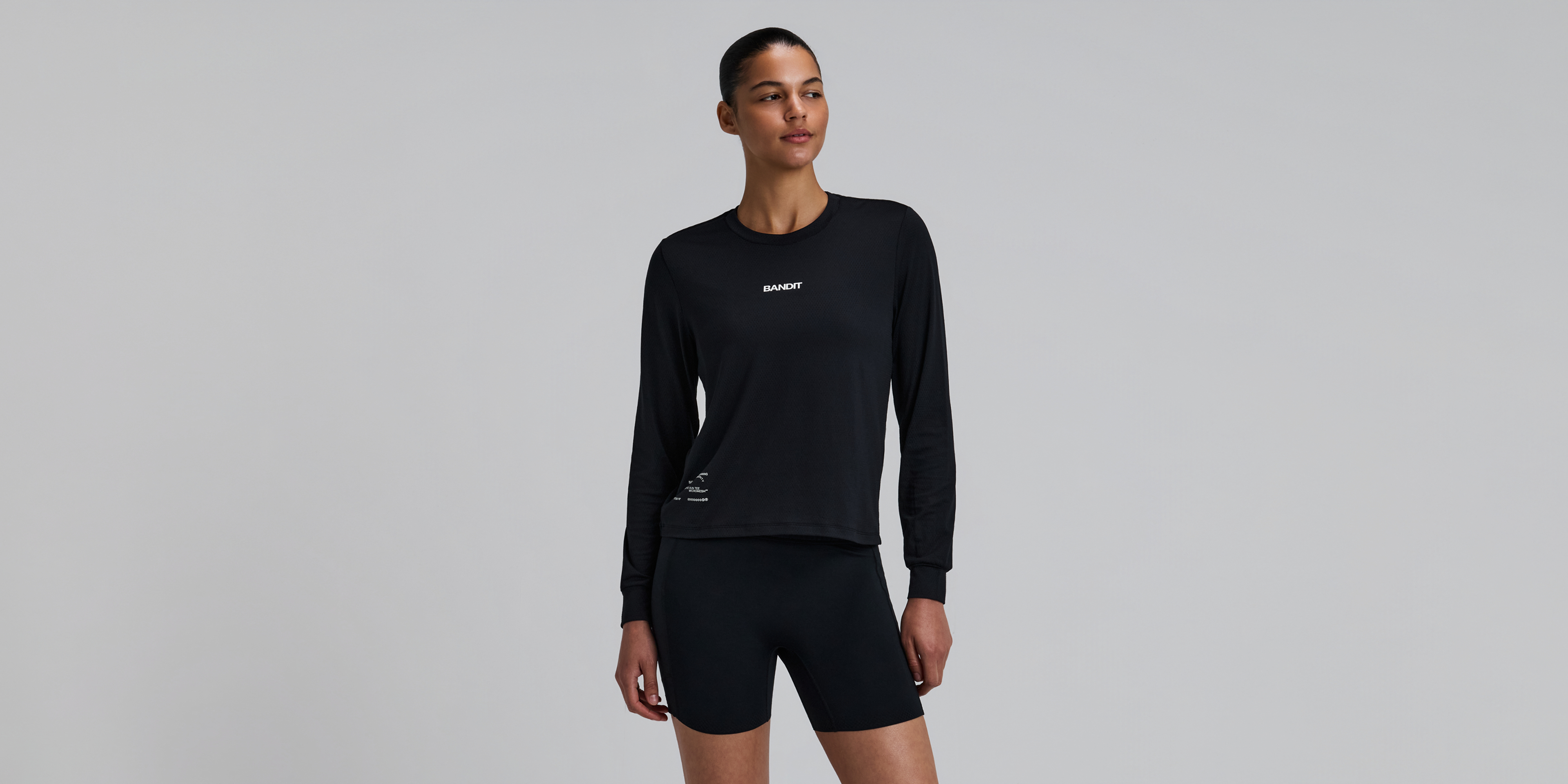Bandit Womens Micromesh Long Sleeve Black