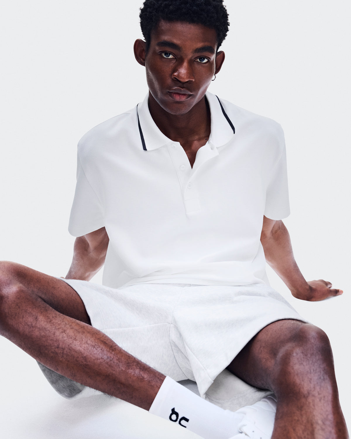 On Courtside Polo All White