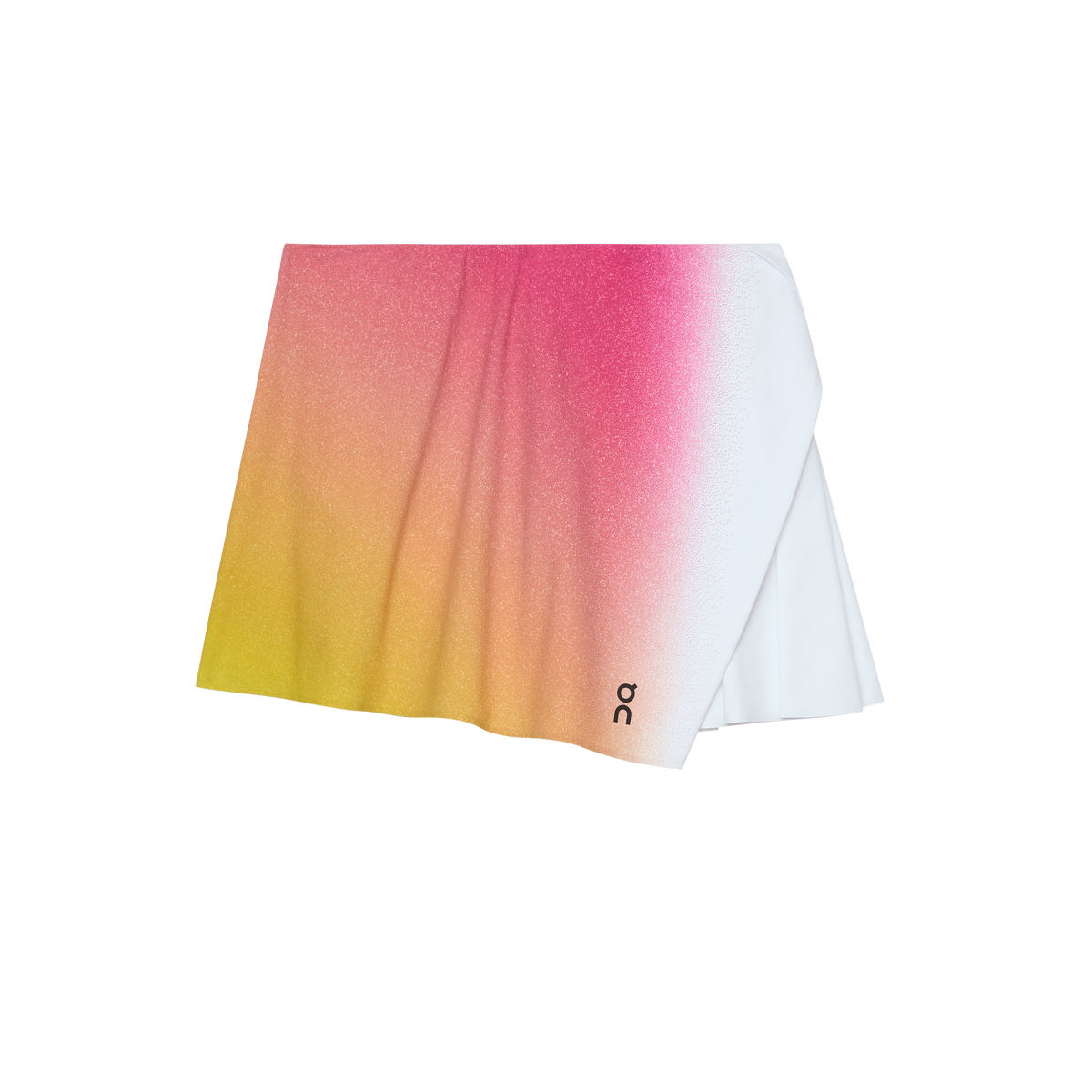 On Court Skirt Side Pleat White | Lime (Women'S)
