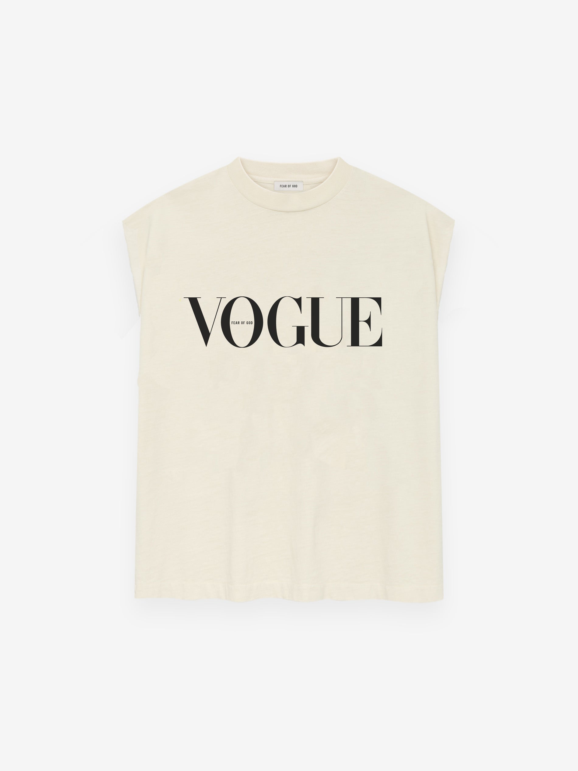 Essentials Vogue Fear Of God Muscle Tee Cream