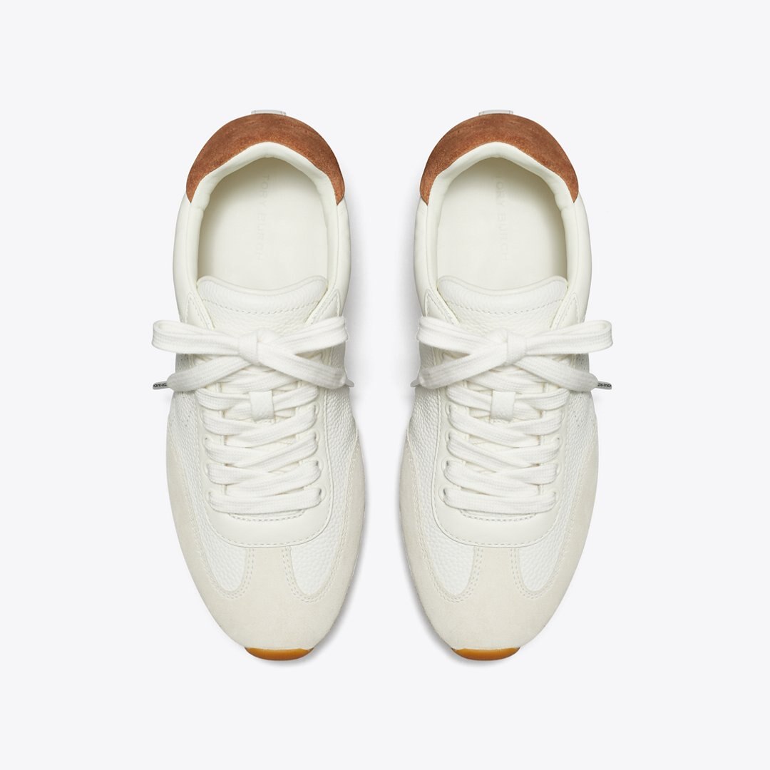 Tory Burch Field Sneaker CREAM / WHITE MOCHA / GINGERBREAD BROWN