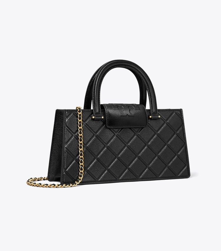 Fleming East-West Tote Black Black